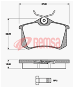 REAR DISC BRAKE PADS - AUDI A4 VW GOLF DB1192 UC