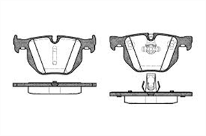 REAR DISC BRAKE PADS - BMW 5 SER E60 E61  03-10 DB1694 E