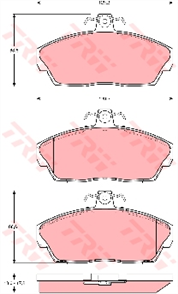 Brake Pad Set (DB1360)