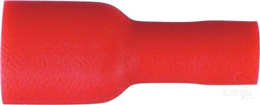 Crimp Terminal Female Blade Red Terminal Entry 6.3 x 0.8mm Vinyl 100 P