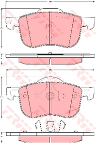 Brake Pad Set (DB1445)