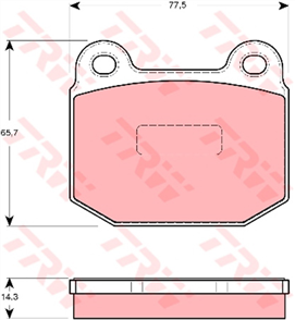 Brake Pad Set (DB116)