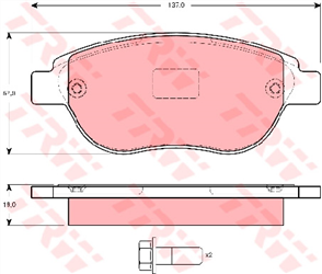 Brake Pad Set (DB1758)