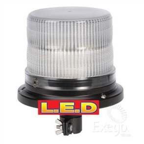 LED Beacon / Strobe Red 12 or 24V Pole Mount