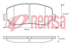 FRONT DISC BRAKE PADS - MAZDA CX-5  2011- DB2226 E