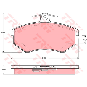 Brake Pad Set (DB1325)