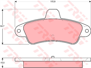 Brake Pad Set (DB1313)