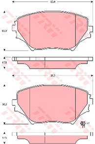 DTEC Brake Pad Set (DB1432)