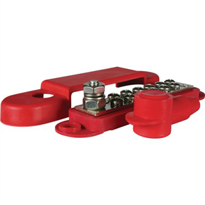 240V Bus Bar 12 Terminals - Red