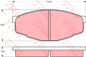 DTEC Brake Pad Set (DB281)