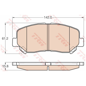 DTEC Brake Pad Set