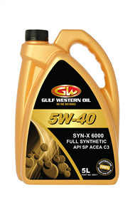 SYN X 6000 FULL SYNTHETIC 5W-40 ENGINE OIL - 5L 30517