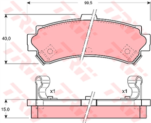 DTEC Brake Pad Set (DB1411)