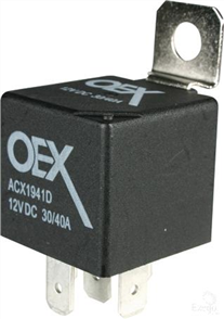 Mini Relay 12V Change Over 30/40A - Diode Protected