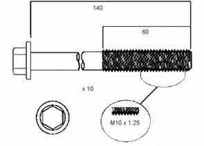 CYLINDER HEAD BOLT SET HBS060