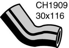 VOLVO HEATER HOSE - CYLINDER HEAD TO WATER PUMP CH1909