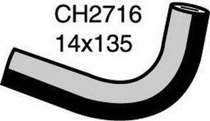 HYUNDAI HEATER HOSE ENGINE TO PIPE CH2716