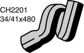 RADIATOR HOSE UPPER HOLDEN ASTRA 1.6L W/O AIR 96-98 CH2201