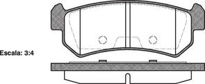 DB1690 E REAR DISC BRAKE PADS - DAEWOO LACETTI 03-04