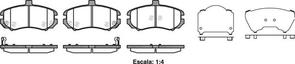 FRONT DISC BRAKE PADS - HYUNDAI ELANTRA  03-