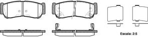 REAR DISC BRAKE PADS - HYUNDAI SANTA FE CM 06- , H-1 01-