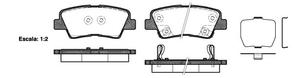 REAR DISC BRAKE PADS - KIA OPTIMA , SOUL 09- DB2088 E