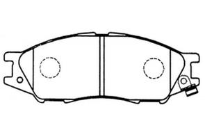 FRONT DISC BRAKE PADS - NISSAN PULSAR N16 00-06 DB1454 E