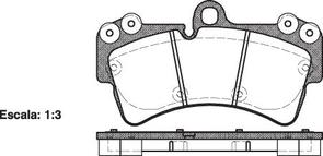 FRONT DISC BRAKE PADS - PORSCHE / AUDI / VW CAYENNE , TOUAREG 02-