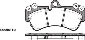 FRONT DISC BRAKE PADS - PORSCHE / AUDI / VW CAYENNE , TOUAREG 02-