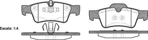 REAR DISC BRAKE PADS - MERCEDES BENZ S & M CLASS 04-