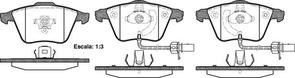 FRONT DISC BRAKE PADS - AUDI / VW A4,A6,A8 01-