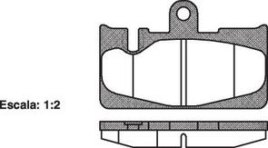 AD2213 E REAR DISC BRAKE PADS - TOYOTA LEXUS LS400 97-06