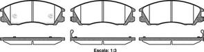 FRONT DISC BRAKE PADS - HYUNDAI TERRACAN  01-