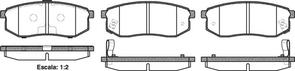 REAR DISC BRAKE PADS - MITSUBISHI PAJERO MONTERO AKE  00