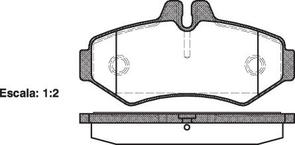 FDB1306 E REAR DISC BRAKE PADS - MERCEDES BENZ SPRINTER  98-