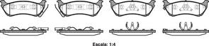 DB1417 E REAR DISC BRAKE PADS - MERCEDES BENZ M CLASS 98-05