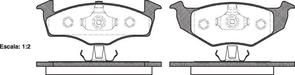 FDB1288 E FRONT DISC BRAKE PADS - AUDI / VW GOLF , POLO 01-09