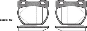 DB1306 E REAR DISC BRAKE PADS - LAND 110,130 93-(14.5MM T