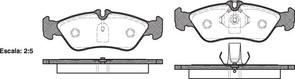 FDB1045 E REAR DISC BRAKE PADS - MERCEDES BENZ SPRINTER 95-