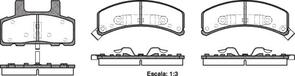 DISC BRAKE PADS - CHEVROLET (INNER PAD O/HEIGHT 76.4MM)