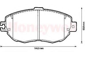 FRONT DISC BRAKE PADS - TOYOTA LEXUS GS4# 98- DB1395 E