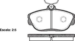 DB1318 E FRONT DISC BRAKE PADS - FORD TAURUS 3.0L 96-98