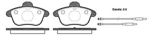 FDB742 E FRONT DISC BRAKE PADS - CITROEN PEUGEOT RENAULT 406,CLIO