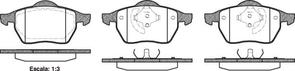 FDB1167 E FRONT DISC BRAKE PADS - AUDI / VW A3,A4,GOLF,PASSAT