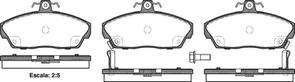 FDB613 E FRONT DISC BRAKE PADS - LAND FREELANDER 98-02