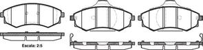 FRONT DISC BRAKE PADS - HYUNDAI SONATA 98-