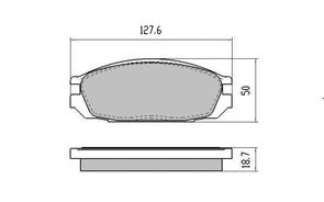 REAR DISC BRAKE PADS - NISSAN PATROL 87-98 DB1146 E