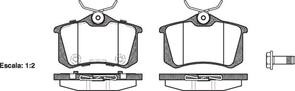 REAR DISC BRAKE PADS - AUDI / VW / CIT / PEUG / REN 207