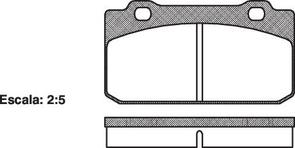 DB349 E FRONT DISC BRAKE PADS - ALFA 33 83-87