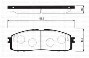 REAR DISC BRAKE PADS - TOYOTA SUPRA 85-93 DB413 E